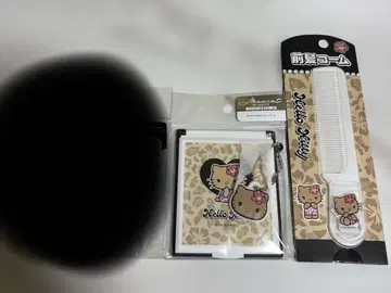 갸루 키티 거울과 빗 2개 세트