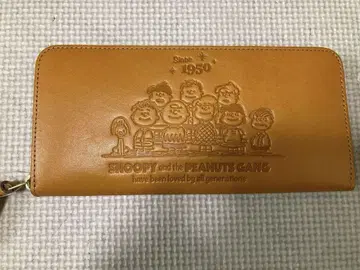 새상품 스누피 장지갑 SNOOPY 피넛 지갑 지갑 브라운