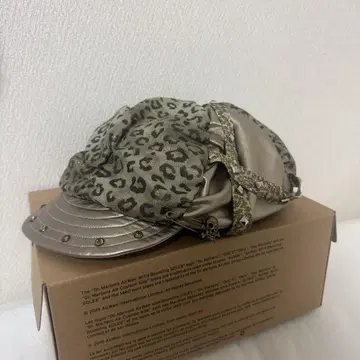 SCULTURE 레오파드 무늬 모자 레오파드 무늬 갸루 y2k
