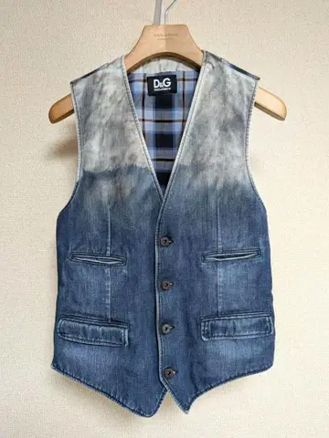 D&G 새상품급 데님 베스트 사이즈 44