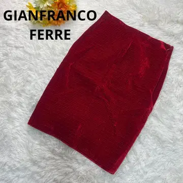 GIANFRANCO FERRE 타이트 스커트 빨간색 42 무릎 기장