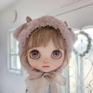 네오 브라이스 네오 아이시 인형용 푹신푹신한 귀가 달린 모자 1개
