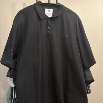Y-3 블랙 피케 셔츠
