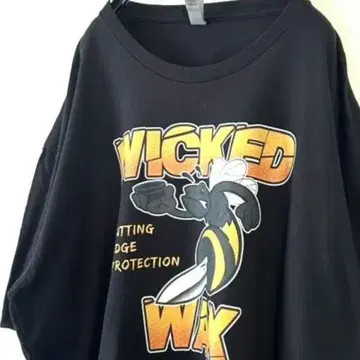 넥스트 레벨 하치 WICKED WAX 티셔츠 2XL 블랙 검정 구제 의류