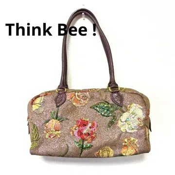Think Bee ! 핸드백 꽃무늬 비즈 스팽글