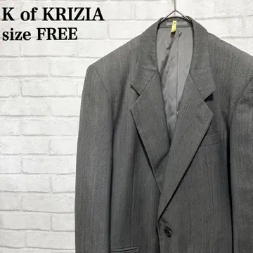 K of KRIZIA 케이 오브 크리치아 테일러드 자켓 그레이 구제 의류