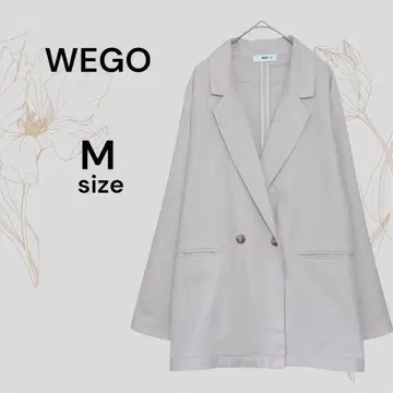 WEGO 우이고 핑크 베이지 자켓 여성용 오버 사이즈 M