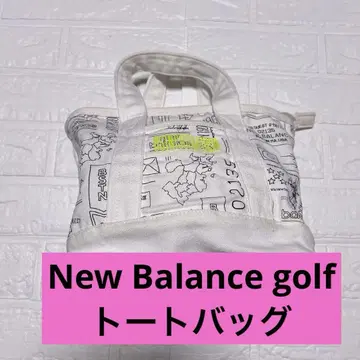 New Balance 뉴발란스 골프 지도 패턴 토트백 라운드