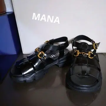 2025/SS 마나 MANA 비트 구르카 샌들 블랙 36