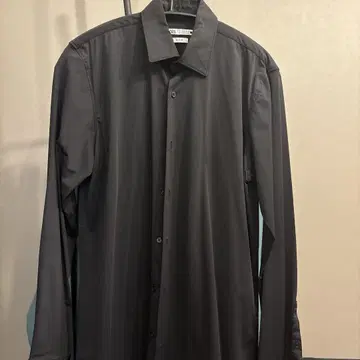 자라 블랙 검정 새틴 셔츠
