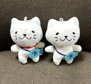 냐가사키 고양이 봉제 인형 지역 캐릭터 나가사키 화이트 고양이 2개 세트