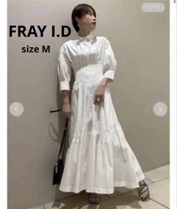 FRAY I.D 프레이 아이디 랜덤 티어드 셔츠 원피스