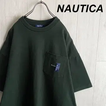 노티카 NAUTICA 원포인트 자수 로고 반팔 포켓 티셔츠