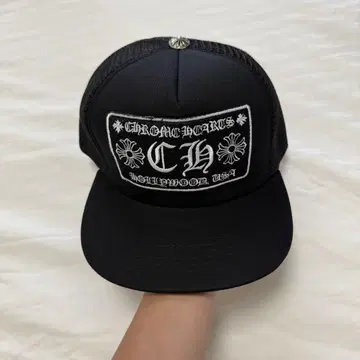 CROME HEARTS 블랙 메쉬 트래커 햇