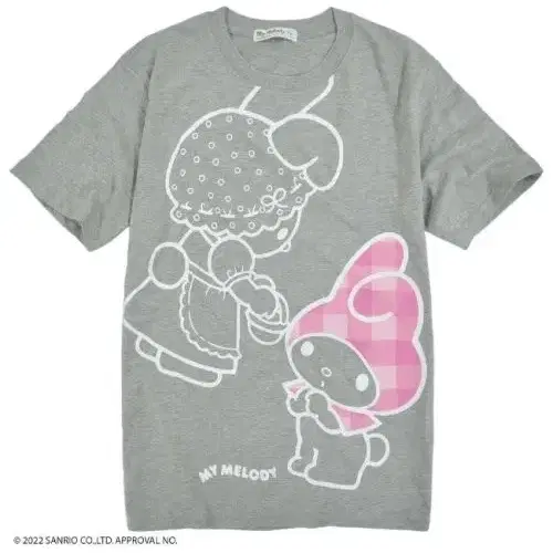 ◆RONRON◆ MY MELODY TWINKLING UNICORN OVER FIT T SHIRT WHIT MY MELODY TWINKLING UNICORN OVER FIT T SHIRT WHITE - RONRON 론론