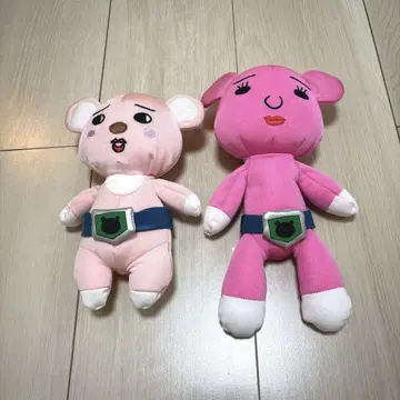 Postpet 포스트펫 허벅지 코모모 봉제 인형 2개 세트