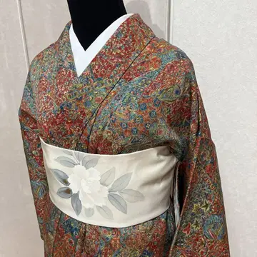 새상품 순수 실크 기모노, 바느질 포함