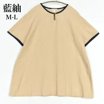 아이츠무기 츠무기 직조 튜닉 블라우스 (주) 미츠노부 M-L