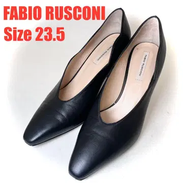 FABIO RUSCONI 스틸레토 펌프스 가죽 블랙