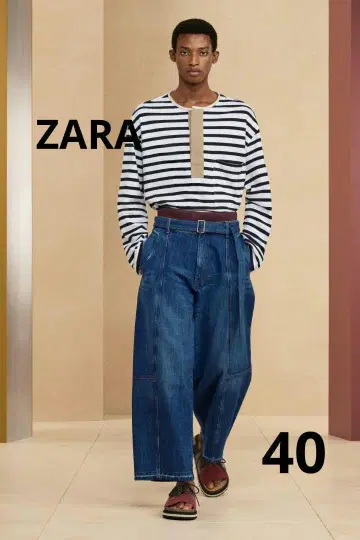 자라 완판템 SRPLS BLLN DNM 14 40 사이즈