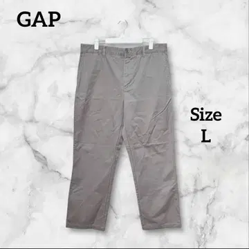 GapKHAKIS 코튼 100% 차콜 스트레이트 핏 팬츠