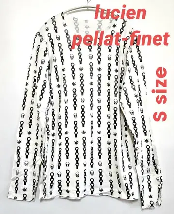 루시앙 펠라-피네트 스컬 프린트 긴팔 티셔츠 화이트 s