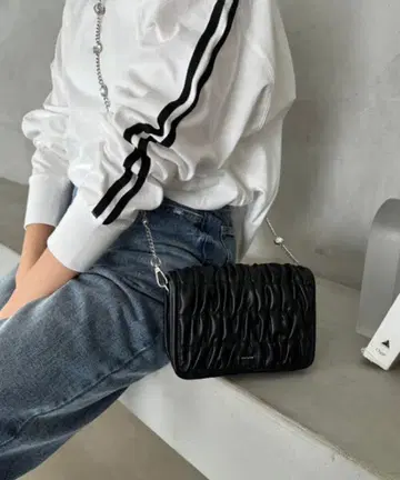 NICE CLAUP 비쥬 스트랩이 달린 스마트폰 숄더