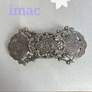 imac 실버 레이스 메탈 머리핀 헤어 클립
