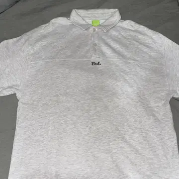 HUF 그레이 피케 셔츠 XL