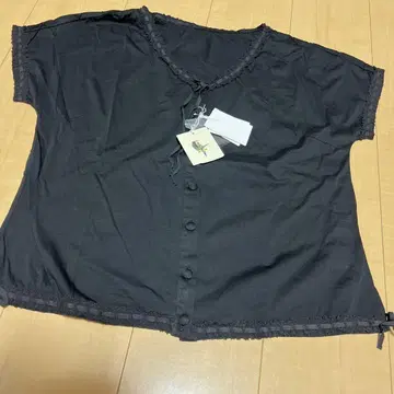 택 포함 새상품 마드모아젤 논논 파파스 티셔츠 블라우스 L 면100%