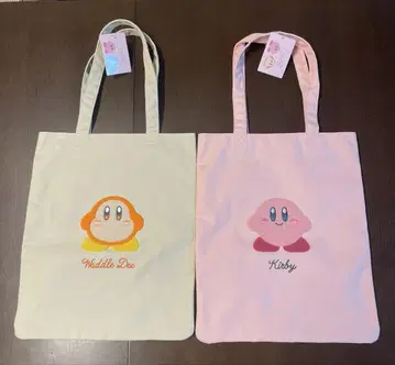 커비 와돌디 토트백 별의 커비 새상품 택 포함 2개 세트로