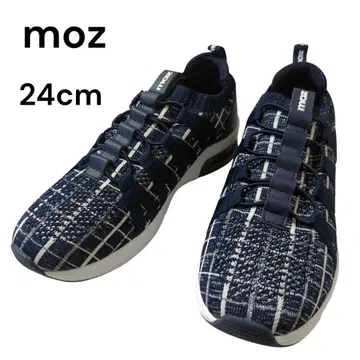 미사용급 moz 스니커즈 네이비 외반모지 24cm