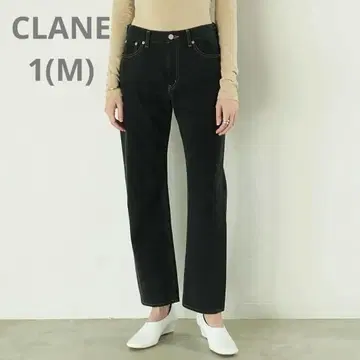 CLANE THUMB DENIM PANTS 와이드 데님 청바지 블랙