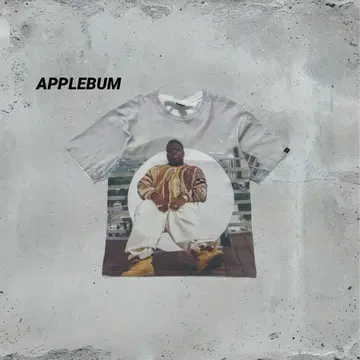 APPLEBUM 비기 반팔 티셔츠 빅 실루엣 힙합 L 사이즈