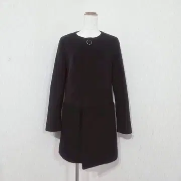 로페피크닉 노카라 자켓 코트 [38] 미들 블랙 포멀