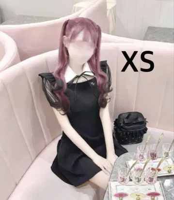 미셸 마카롱 honey mew 도트 튤 컬러 원피스
