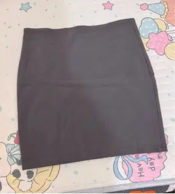 블랙 무릎 기장 타이트 스커트