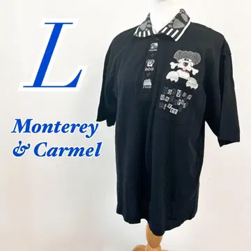 Monterey & Carmel 블랙 피케 셔츠 L 골프웨어