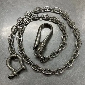 스테인리스 소재 만텔 닻 지갑 체인 약 51cm 디자인 쯔리바리