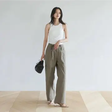 시루무린 포켓 워크 워시 볼륨 팬츠