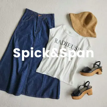 Spick&Span RADIEUSE 로고 프렌치 T 슬리브리스 티셔츠