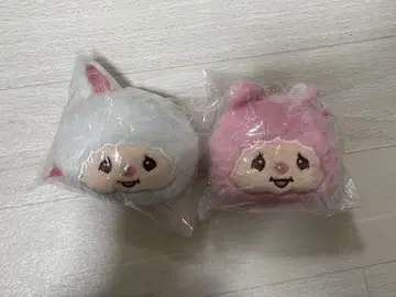 몬치치 페이스 봉제 인형 캡슐 토이 2개