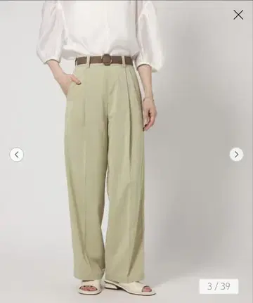 CITEN 사라사라쿠스 2턱 팬츠