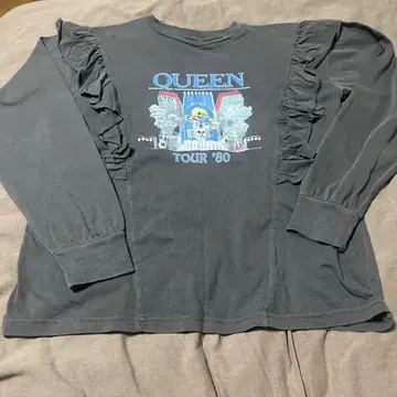 Queen 리메이크 티셔츠 긴팔 그레이