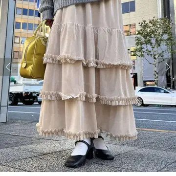 CIAOPANIC 차오패닉 벨로아 츄르 티어드 스커트