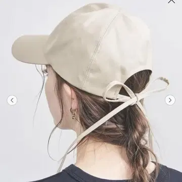 UNITED ARROWS 코튼 백 리본 캡 UV