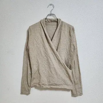 세존드파피용 베이지 긴팔 가디건 XL 봄/가을 캐주얼 외출