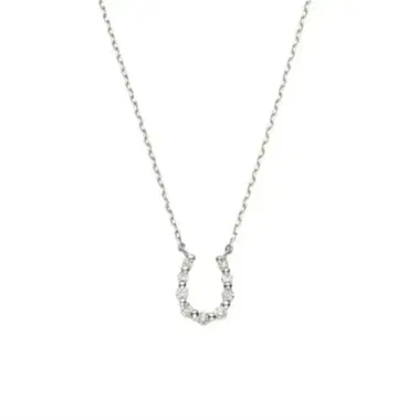 VENDOME AOYAMA 플라티나 다이아몬드 목걸이 호스 슈