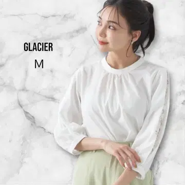 GLACIER 그라시아 티셔츠 포멀 블라우스 화이트 상의 M