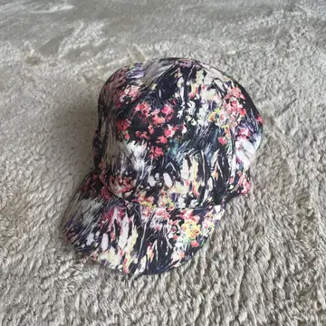 Ca4la 꽃무늬 캡 프리 사이즈